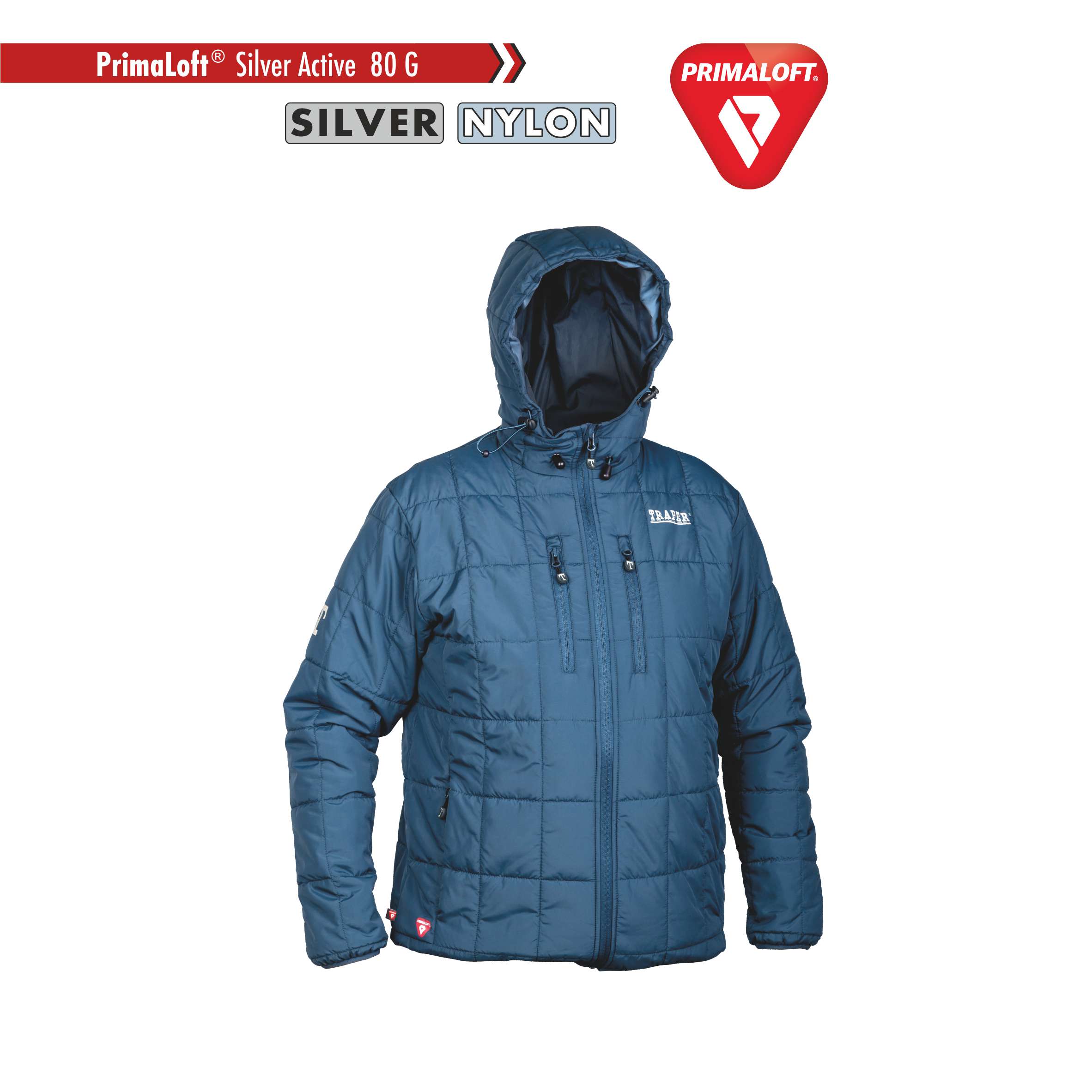 Giacca Dakota Dark Blu con cappuccio