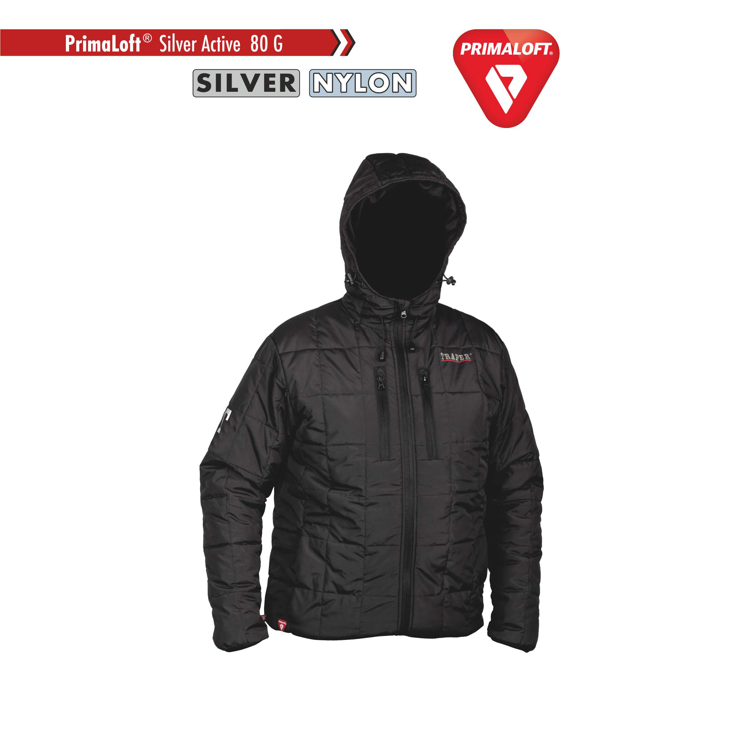 Giacca Dakota nero con cappuccio
