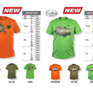 T-SHIRT ART TROUT ARANCIONE