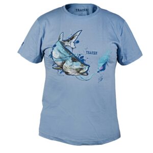 T-SHIRT ART TARPON LIGHT BLU