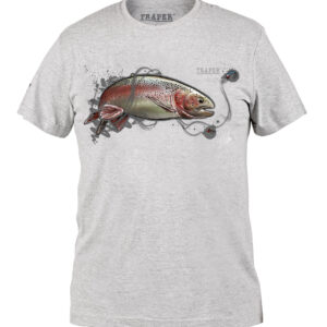 T-SHIRT ART RAINBOW TROUT Light Grey