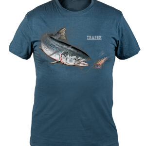 T-SHIRT ART SALMON DENIM